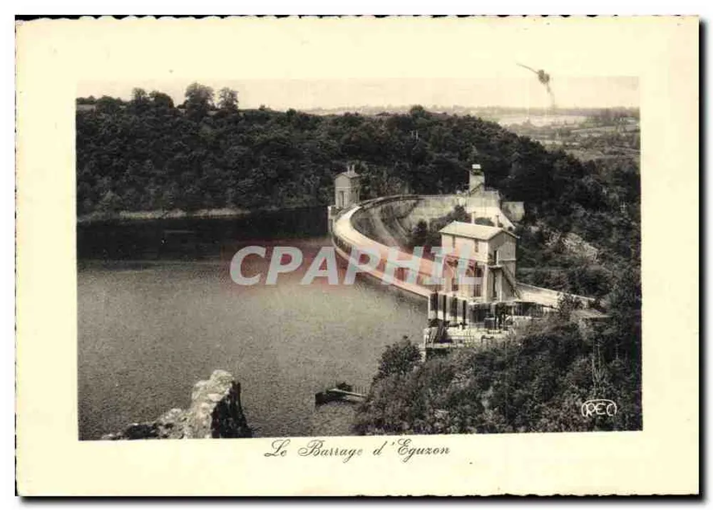 O Barragem de Éguzon — vista panorâmica — M. ROUSSHL, Châteauroux - Frente