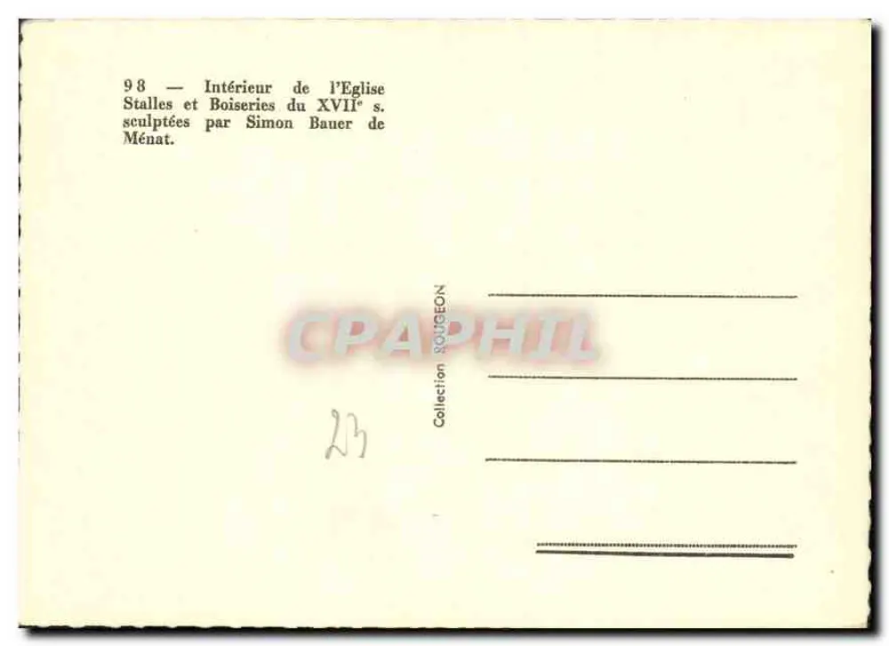 Le Moulièr-d'Ahun - Cariatide direita — Graphithil - Verso