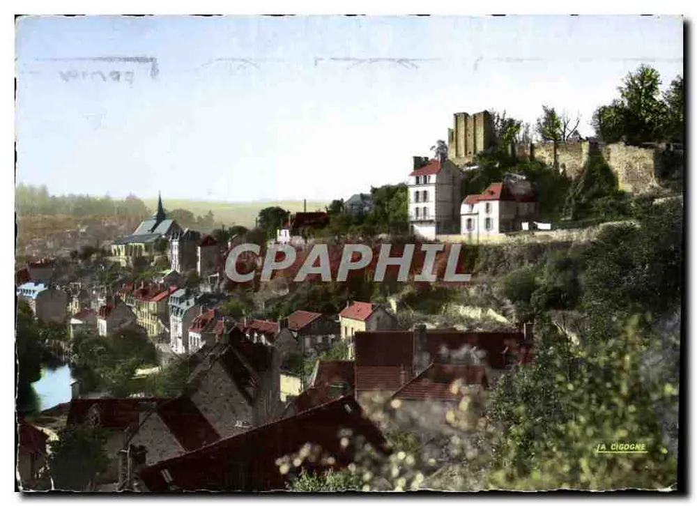 Aubusson — vue panoramique de la ville et de l'église — Éditions RETO TE AUBUSSON - Vorderseite