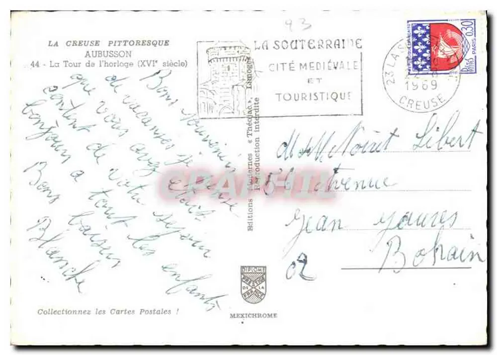 Die Uhrturm — Aubusson — Mexichrome Editions - Rückseite
