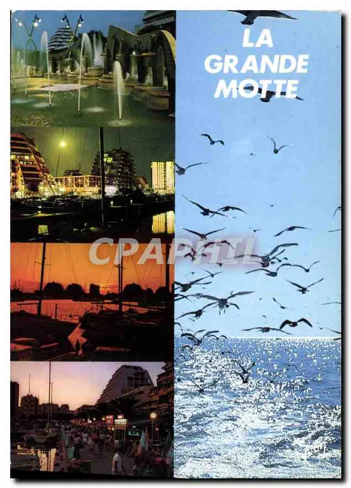 La Grande Motte — Sommer, Nacht und Tag — Kunstausgabe Yvon - Vorderseite