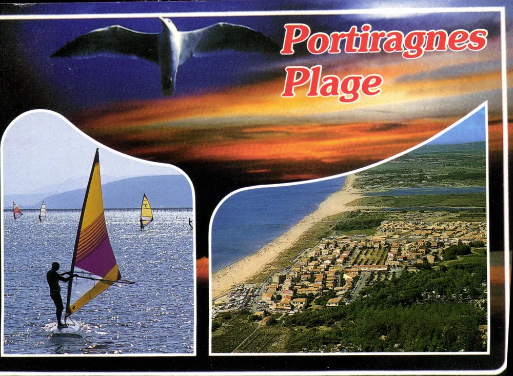 Portiragnes Strand — Luftbild und Windsurf — Verlag S.A. APA-POUX - ALBI - Vorderseite