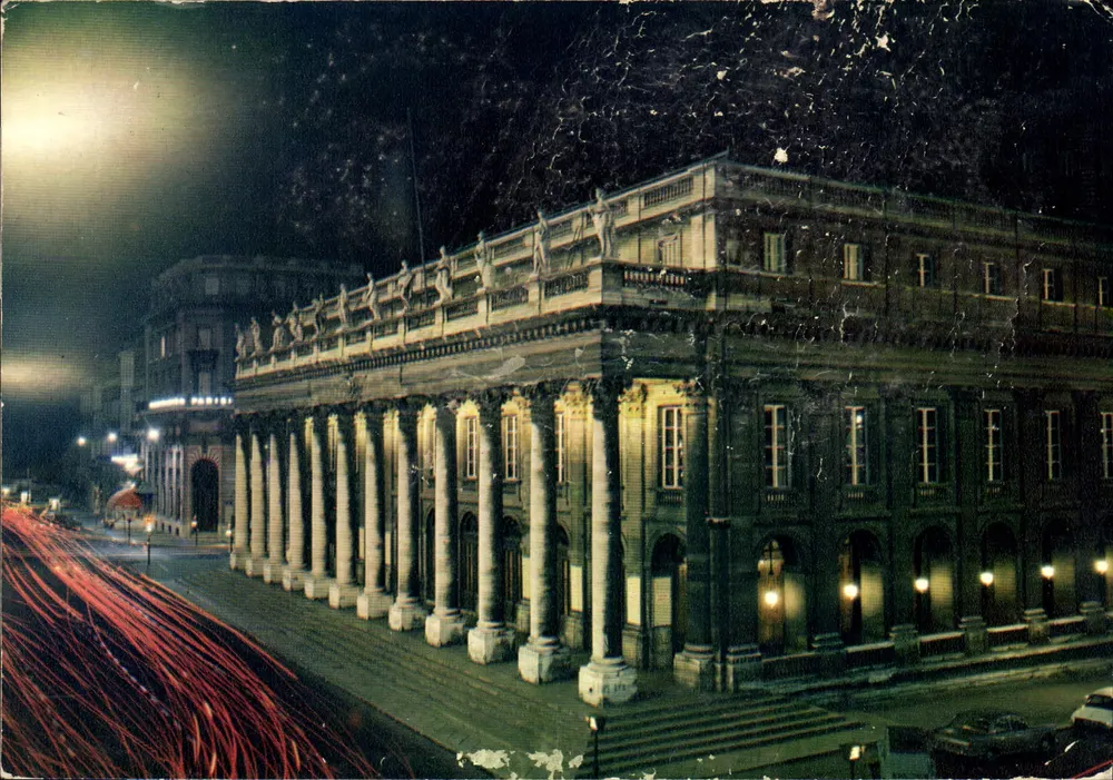 Bordeaux - Ansicht des Grand Theaters in der Nacht — Arum Editions - Vorderseite