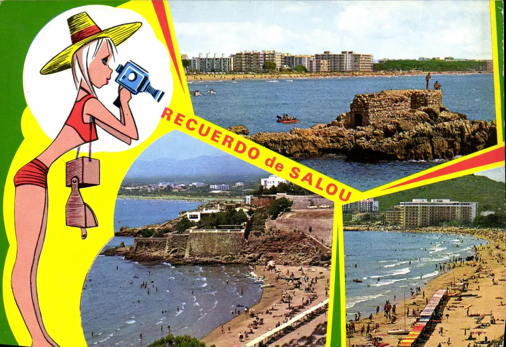 Salou — Vista panorâmica e praia — Editor não visível, número de série ilegível - Frente