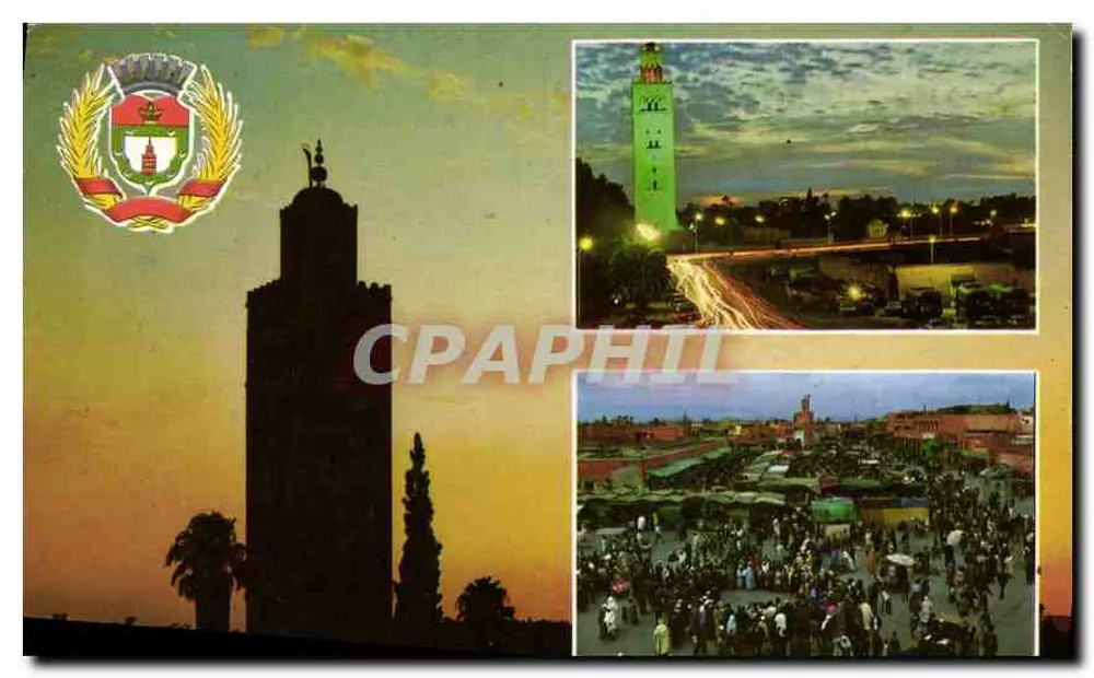 Praça Djemaa el Fna — Marrakech — Edições JEFF s.à.r. n°342 A - Frente