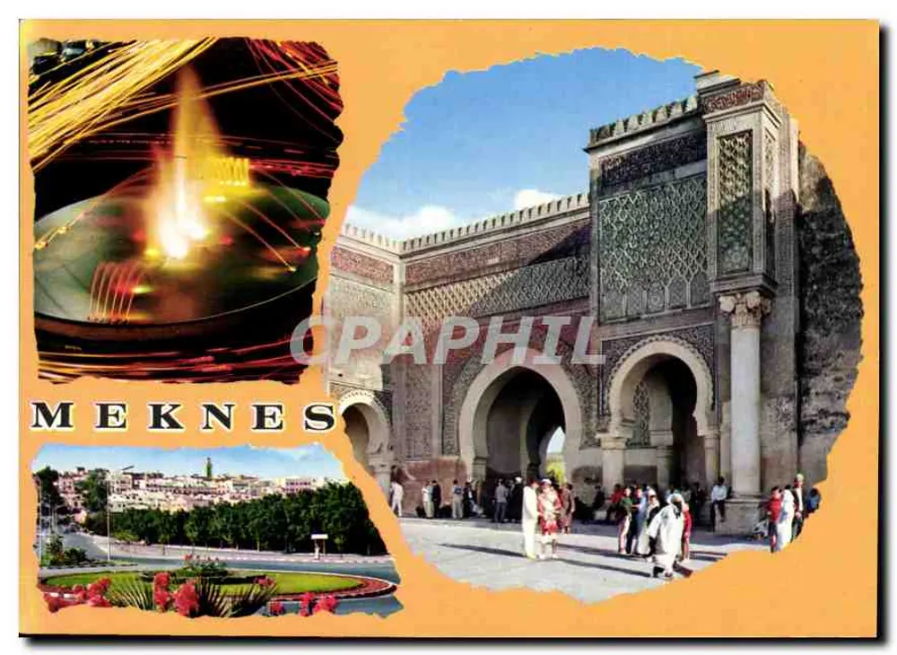 Meknès — Porta de entrada e vista panorâmica — Edição Ismail - Frente