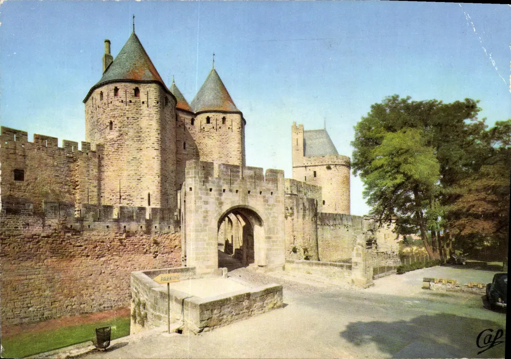 Cidade de Carcassonne — Porta Narbonnese — Editor Ektacap - Frente