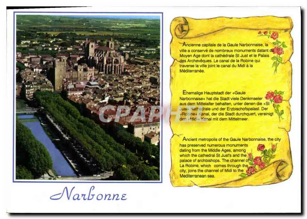 Narbonne — Antiga capitala da Gália Narbonense — Edições 'SL' - Frente