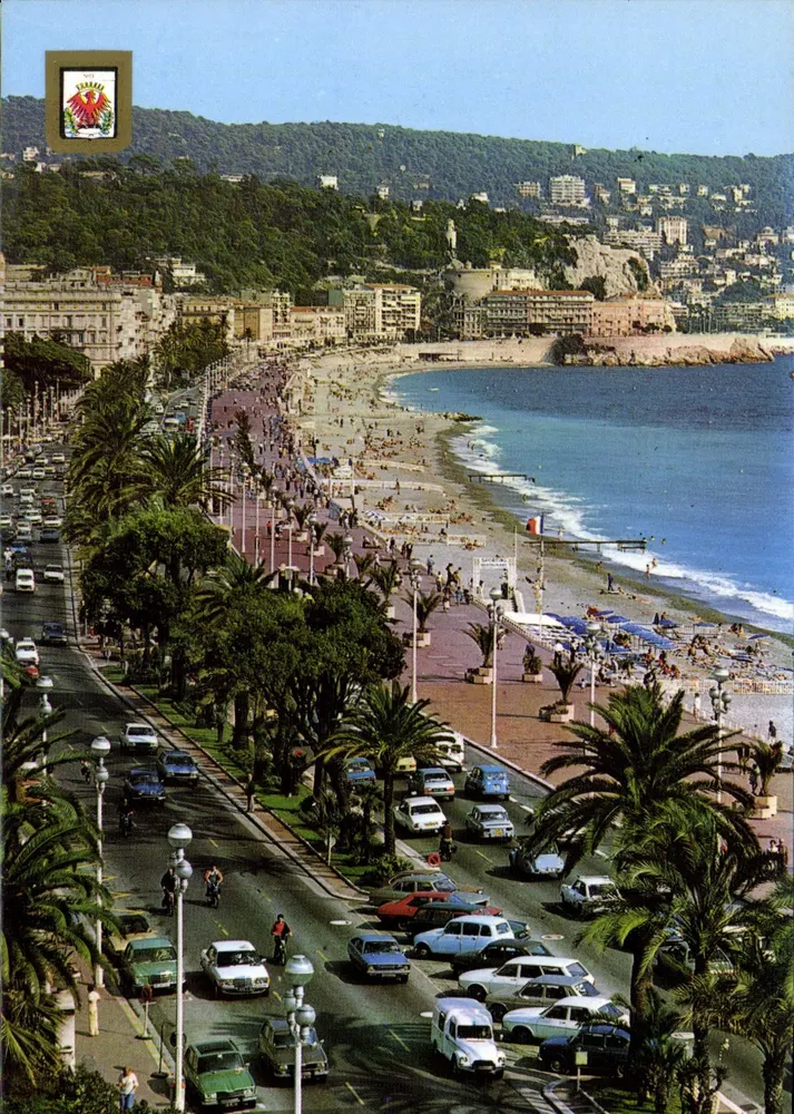 Vista aérea da Promenade des Anglais em Nice — editor 'La Promenade des Anglais' n° 5032 - Frente