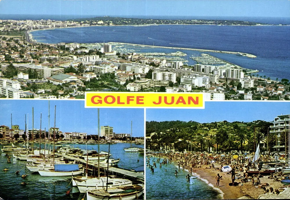 Golfe Juan — vista aérea e praias — Éditions S.E.P.T. - 43/167 - Frente