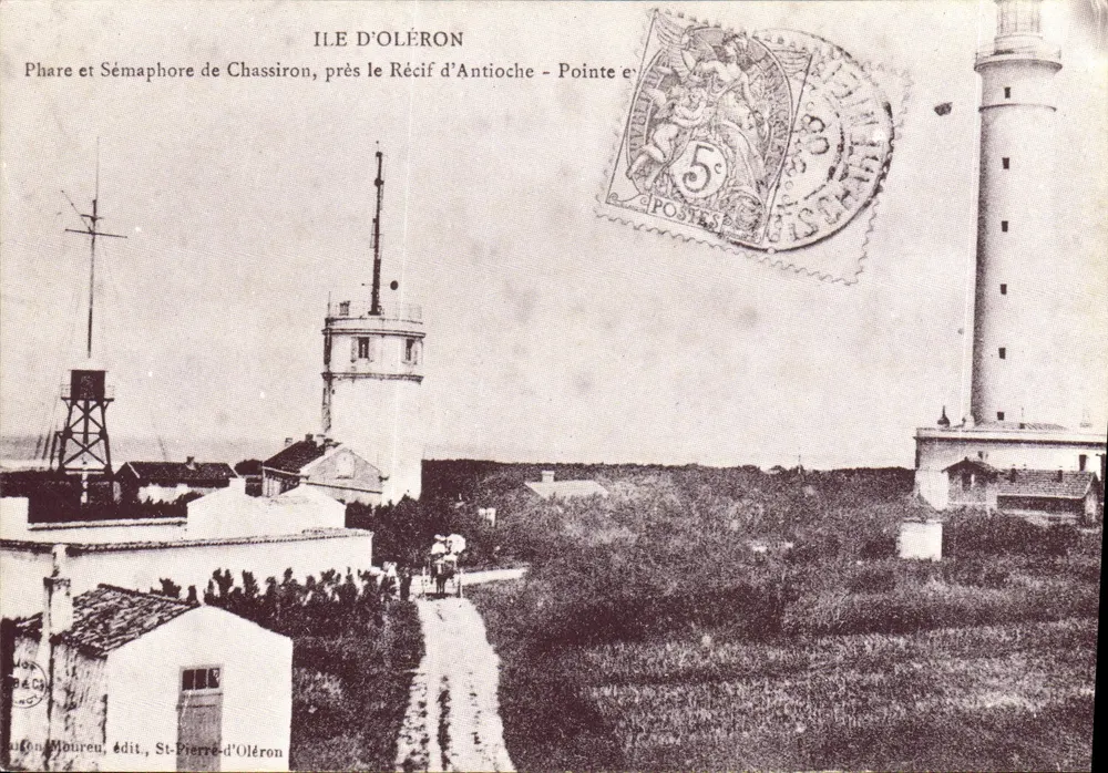 Leuchtturm und Semafor von Chassiron — Île d'Oléron — éd. Lafon-Moureu, St-Pierre-d'Oléron - Vorderseite
