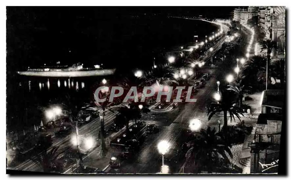 Die Côte d'Azur — Die Promenade des Anglais, bei Nacht — Les Éditions « MAR » - Vorderseite