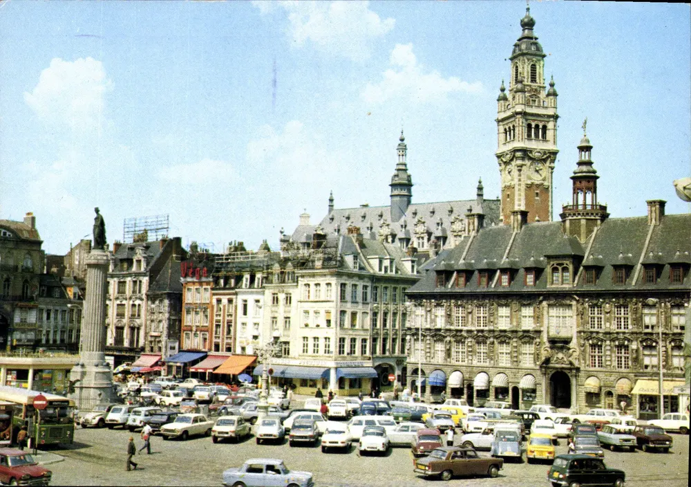 Place do Geral de Gaulle — Lille — Edição Eurolux, n° 1495 - Frente
