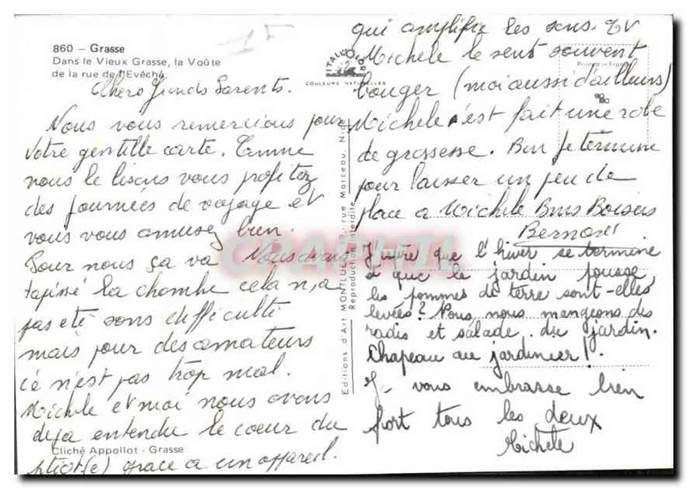 Vieux Grasse — rue de l'Évêché — Cliché Appollet - Verso