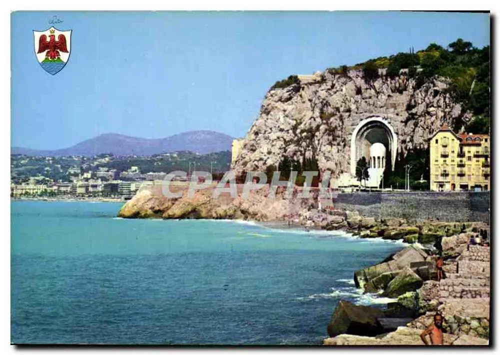 Der Quai Rauba und das Kriegsdenkmal in Nizza — Verleger nicht angegeben, Seriennummer nicht sichtbar - Vorderseite