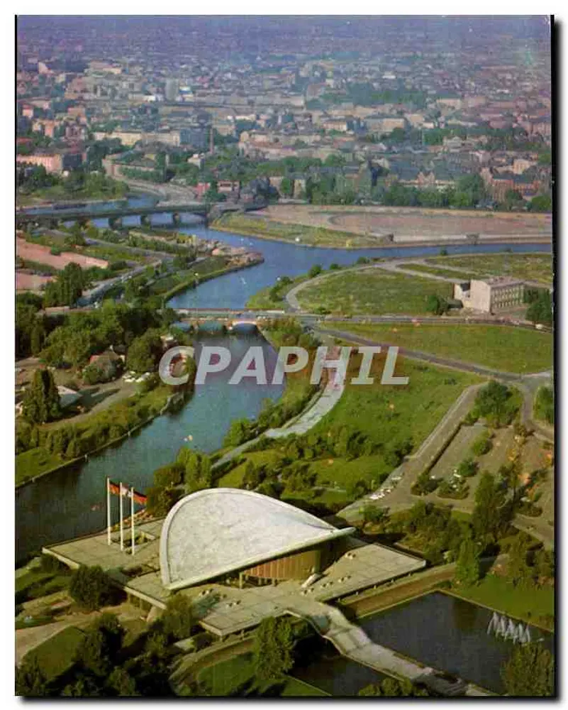 Berlin — Vista aerea della Kongreßhalle — C 2496 - Recto
