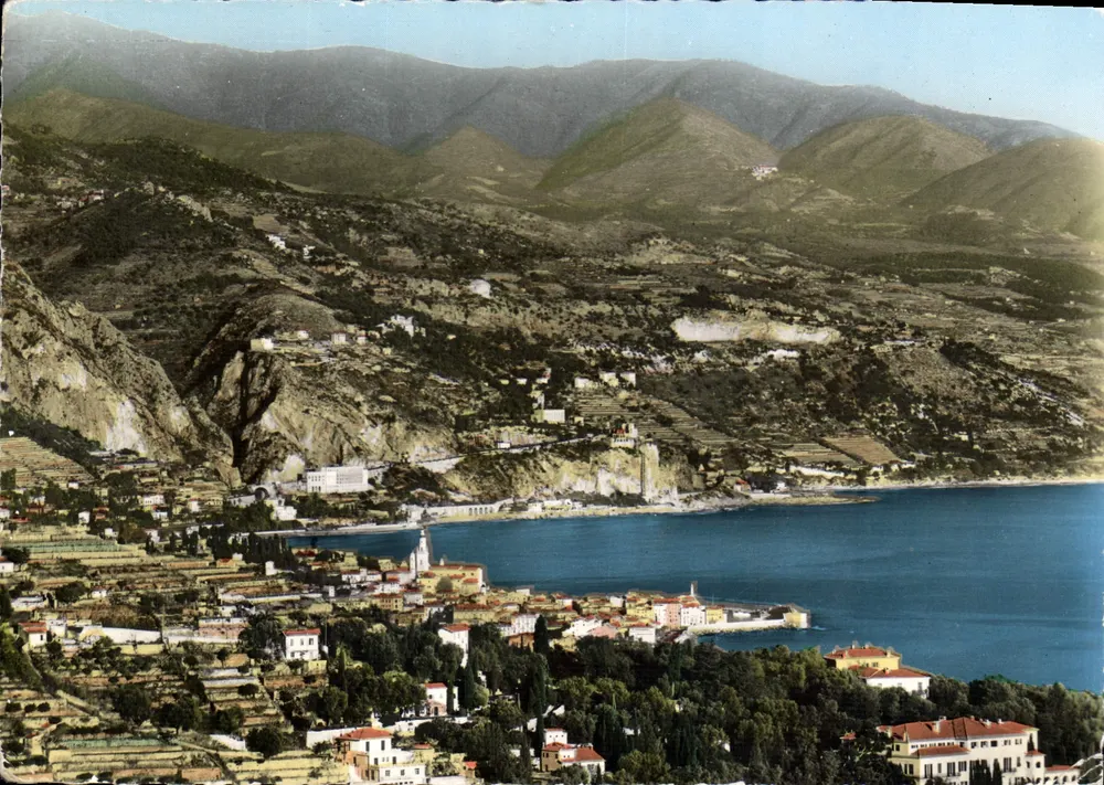 Menton - Brücke Saint-Louis, die Grenze und der italienische Hang — Éditions Véritable, Nr. 2-23 - Vorderseite