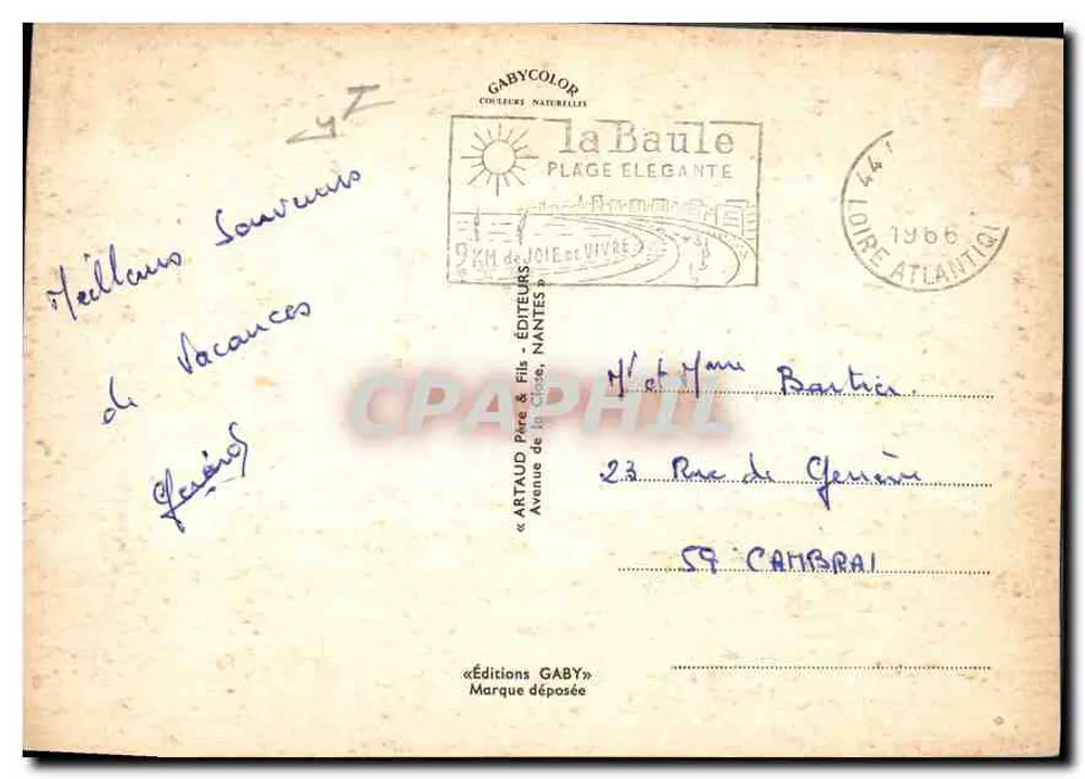 La Baule - A mais bela praia da Europa — Edições Gabycolor - Verso