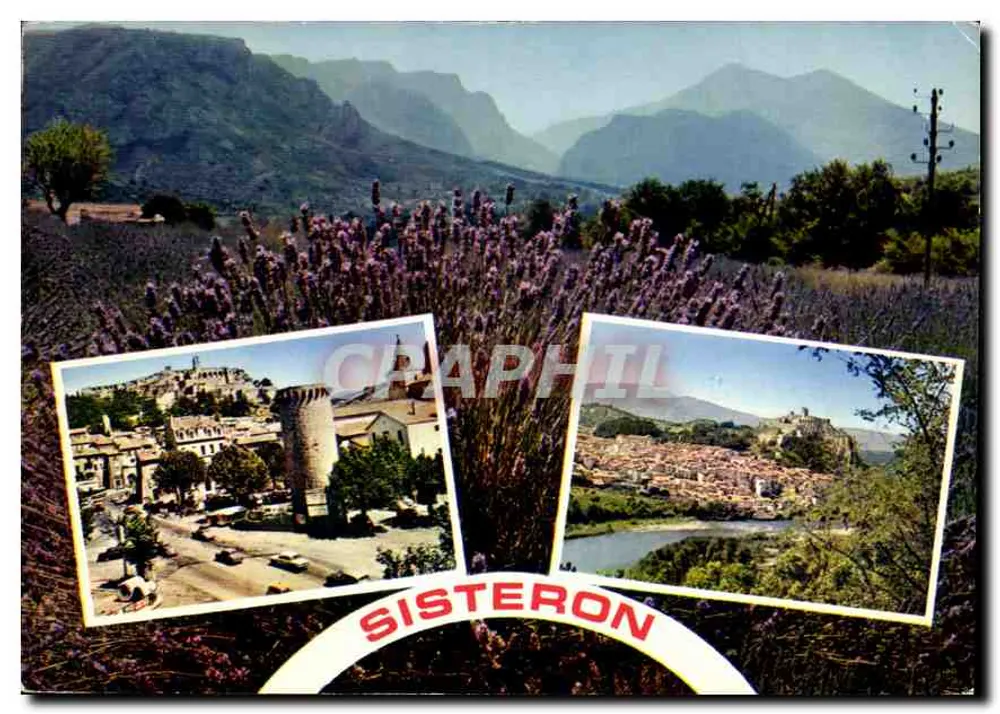 Sisteron — Ansicht der Lavendelfelder und des Dorfes — Presses-Diffusion S.A. Monaco - Vorderseite