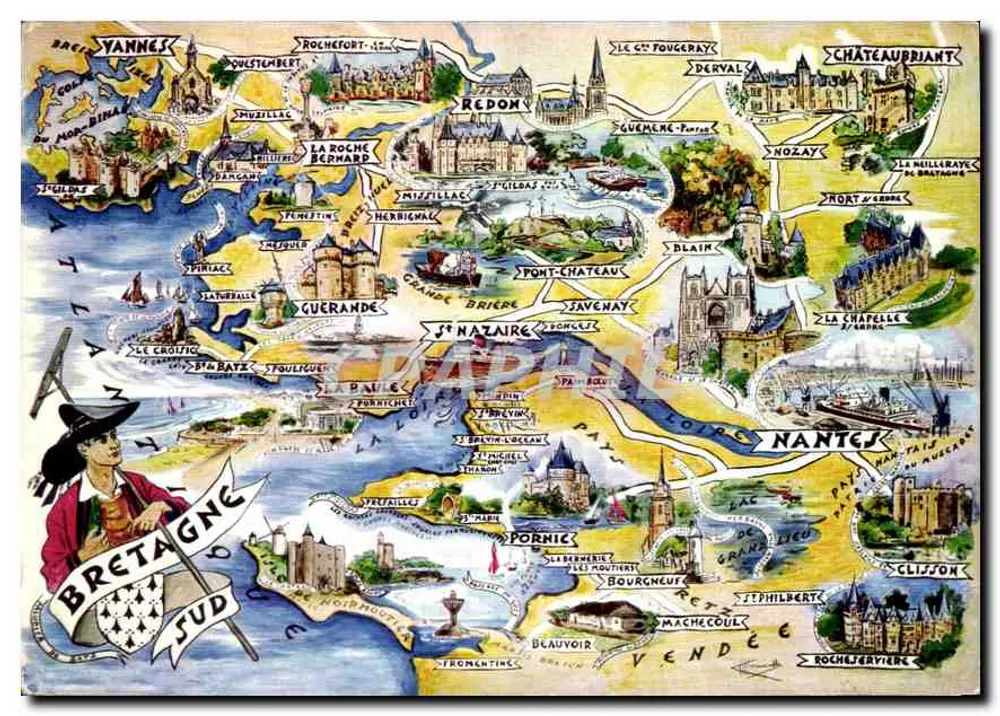 Bretagne Sud — Les Provinces Françaises — Éditions du Gabier - Vorderseite