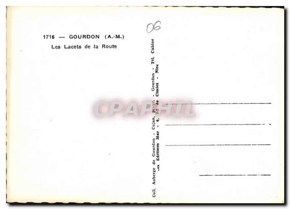 Os Lacets da Estrada — Gourdon (A.-M.) — Éditions Cojan - Verso