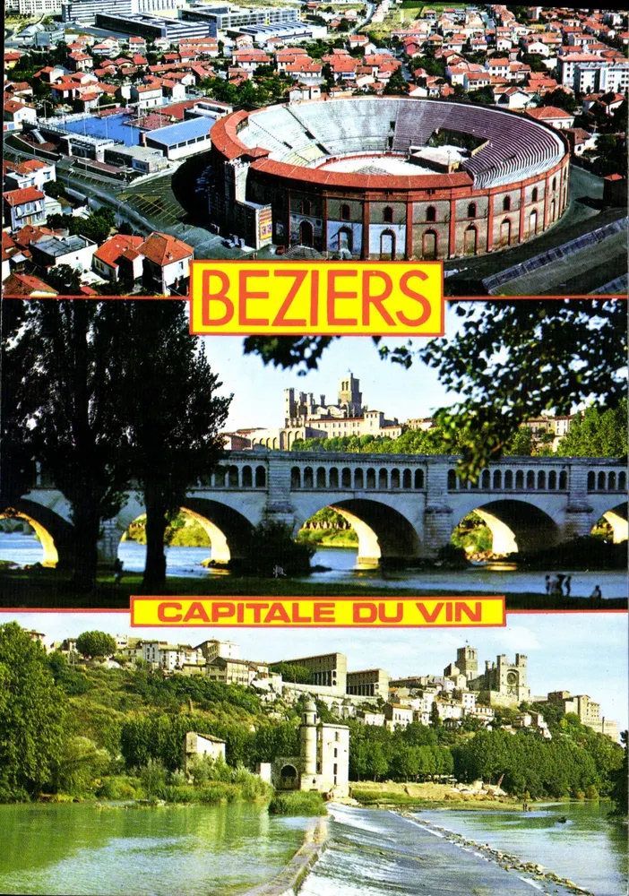 Beziers — Capital do Vinho — Éditions de la Palette - Frente