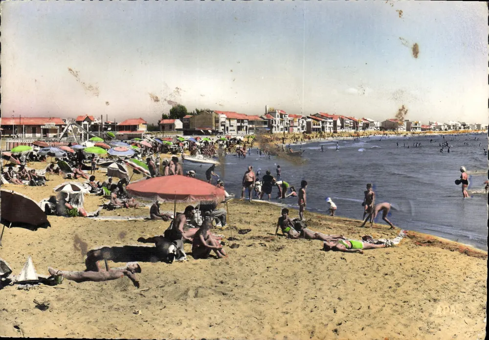 Palavas-les-Flots — Praia da Rive Gauche — Sié des Cartes P.A.P.A. POUX - Frente