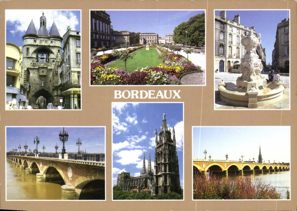 Bordeaux — vue panoramique — IMAGES DE FRANCE, 33 - BORDEAUX - Recto