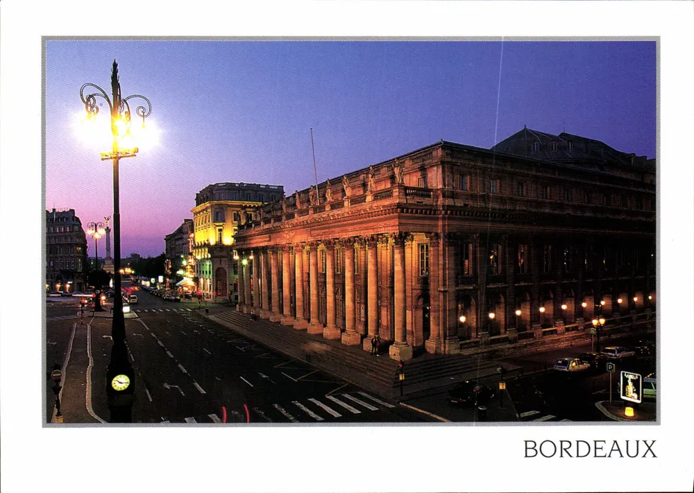 Bordeaux — Le grand théâtre — Éditions Macon - Recto
