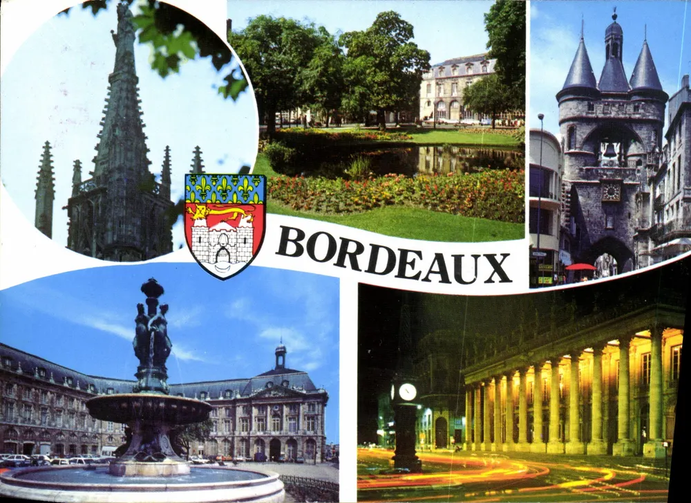 Bordeaux — vista panorâmica — Edições Courrier - Maco - Frente