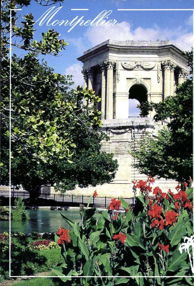 Montpellier — Jardim do Peyrou — Éditions Azur Riviera - Frente