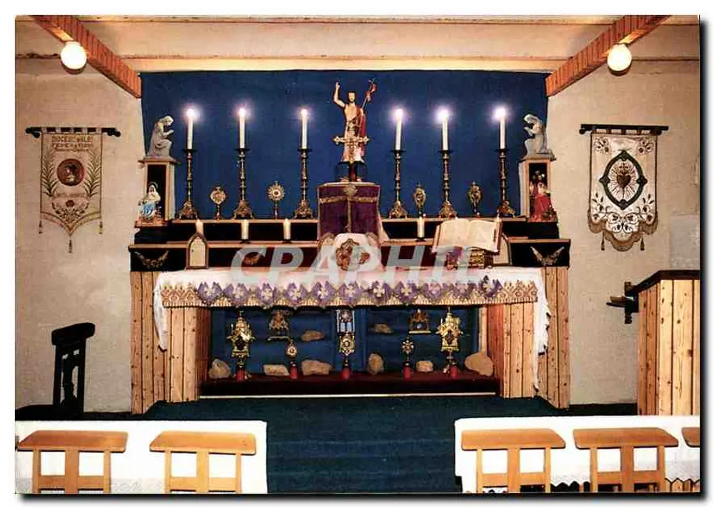 Innenansicht der Kapelle Saint-Jean-Baptiste in Molieres-sur-Ceze — Méridionales Editions, n° 34450 - Vorderseite