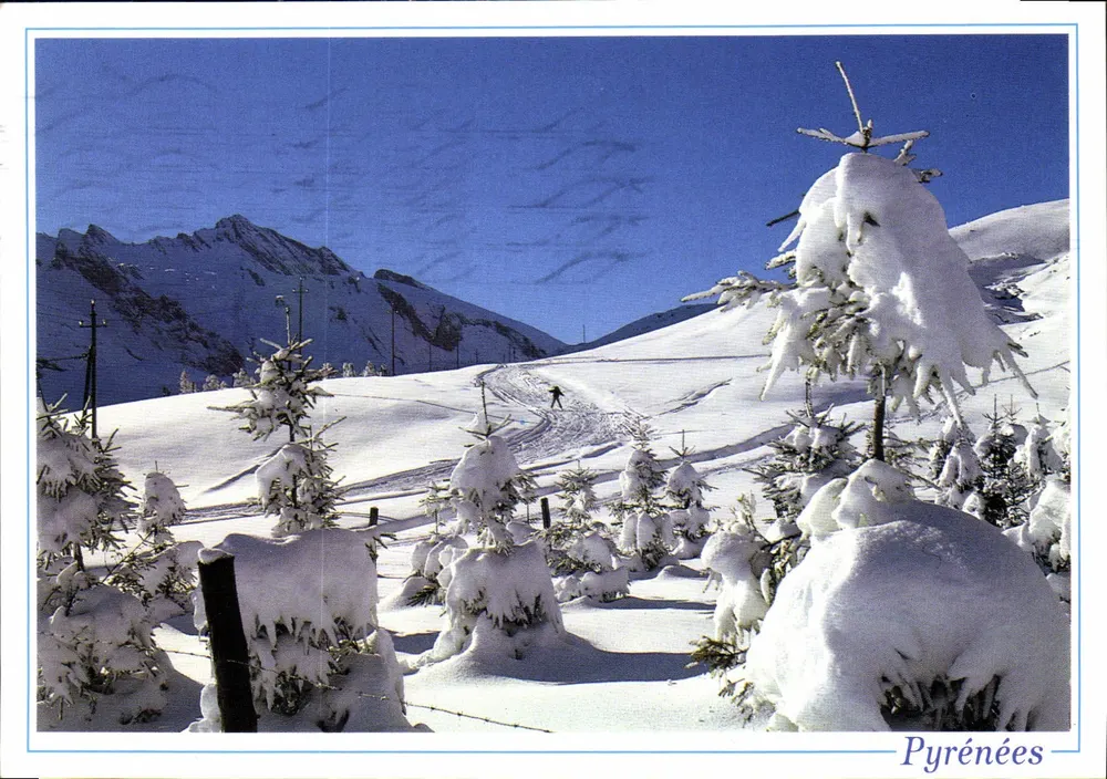 Pirineus — Férias de Inverno — Edição A. Doucet - Frente