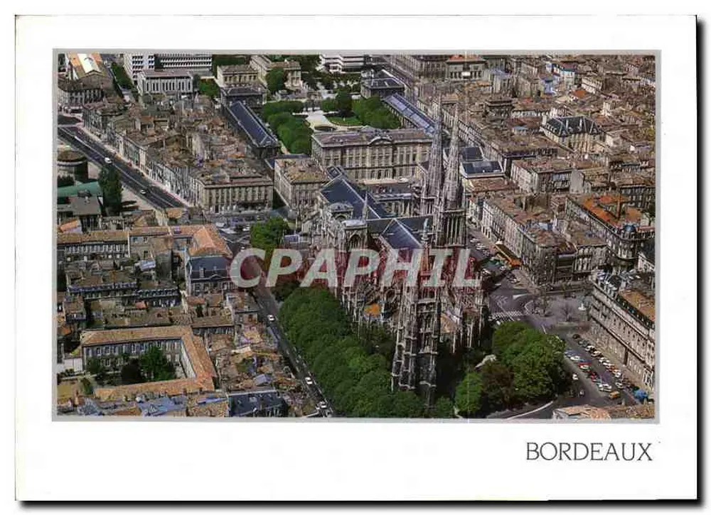 Bordeaux — vista aérea da catedral Saint-André — Edições Combier - Frente