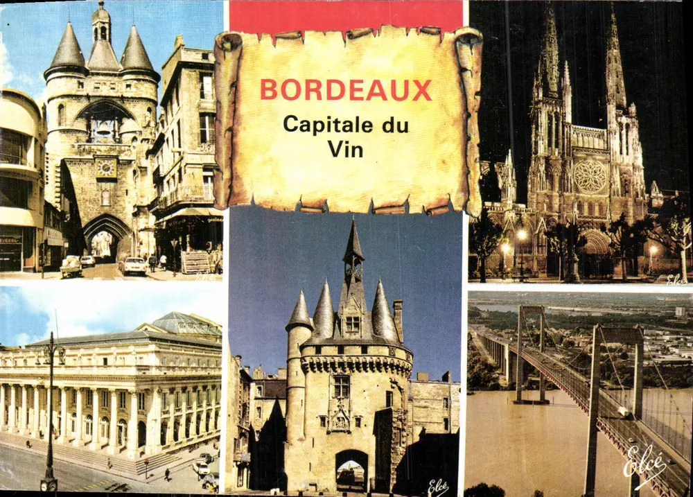 Bordeaux — Capital do Vinho — Editor Elcé, N° 5227 - Frente