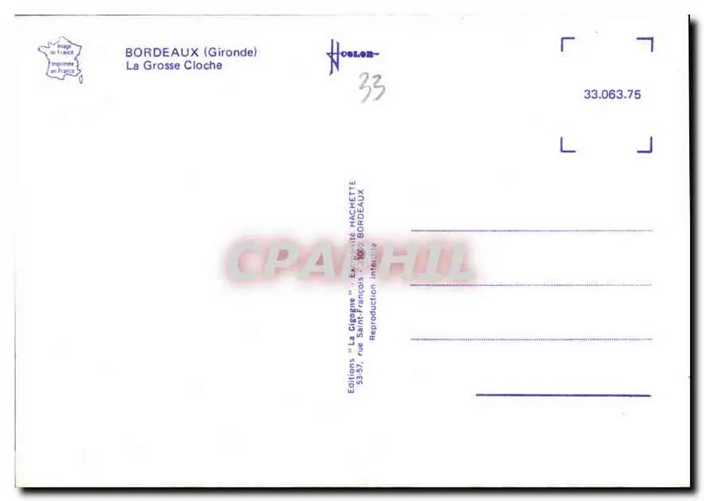 A Grande Campanha — Bordeaux (Gironde) — Éditions Hachette - Verso