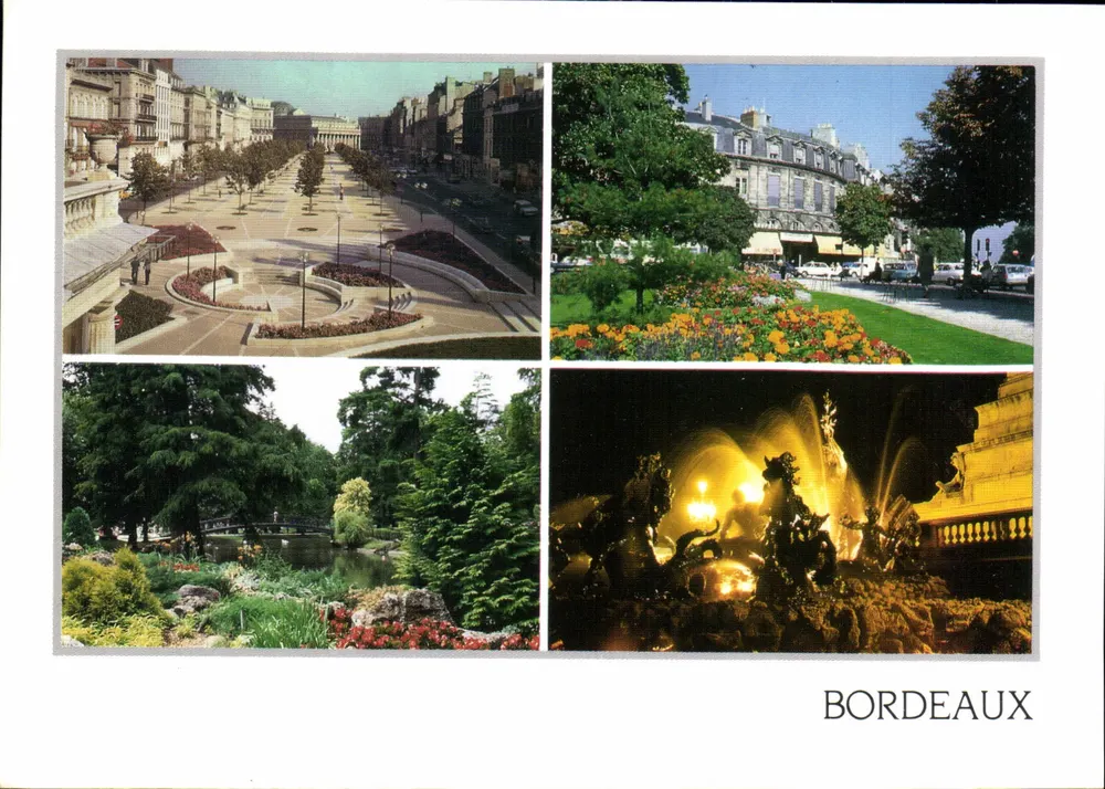 Bordeaux — bairros e fonte — Éditions Combier - Frente