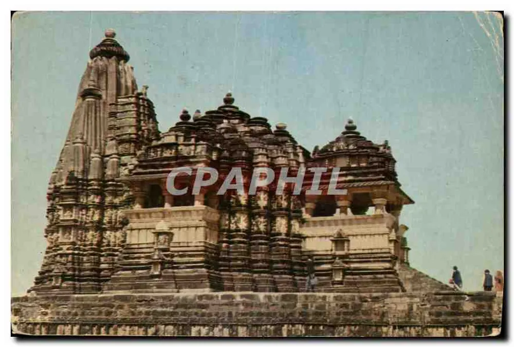 खजुराहो का मंदिर — भारत — अज्ञात प्रकाशक, श्रृंखला संख्या अदृश्य - आगे