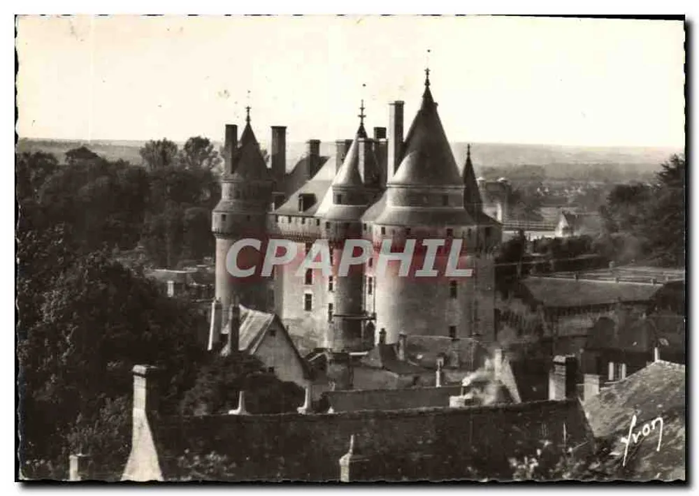 Langeais (Loir-et-Cher) — Façade nord du château — Les Éditions d'Art Yvon, Paris - Awers