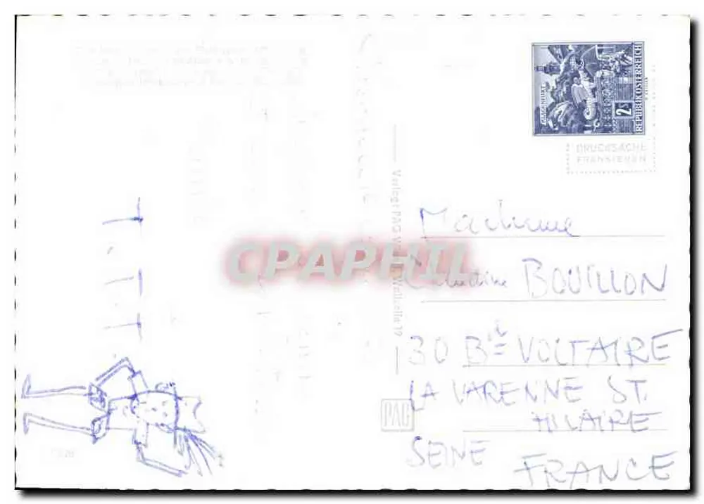 Femme en robe de bal — paysage — Verlag PMA, n°17 - Verso
