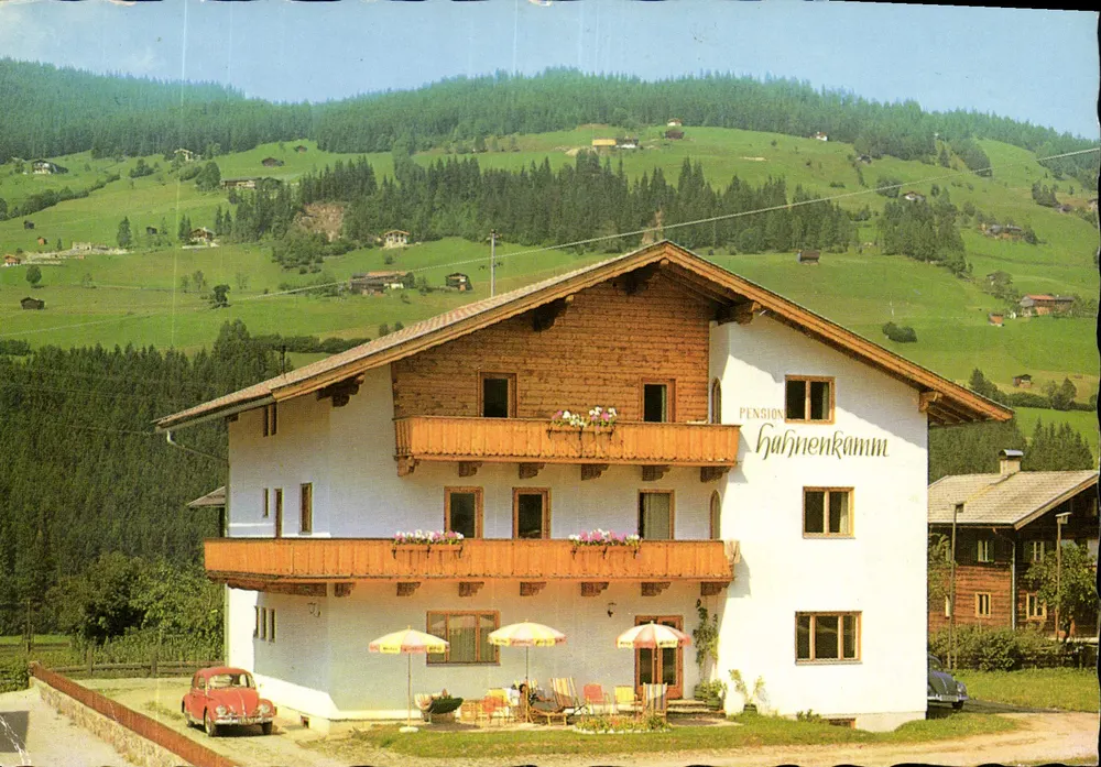 Pensione Hahnenkamm — Kirchberg, Tirolo — editore MM. Verlag, Salisburgo - Recto