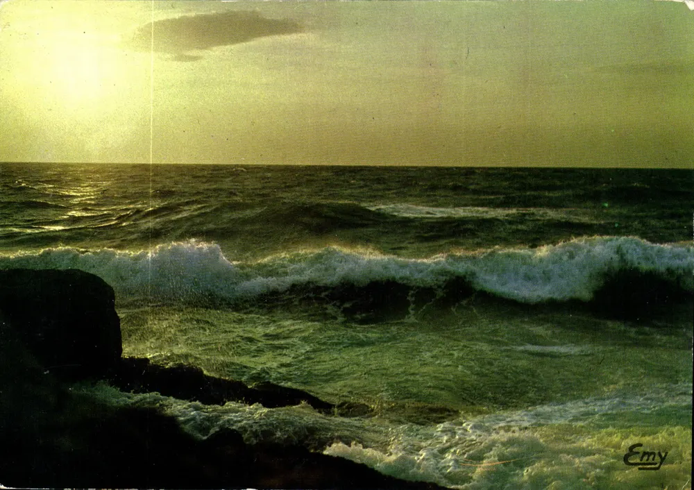 Sonnenuntergang über das Meer — Émy — Edition Normandie LE GOUTHEY - Vorderseite