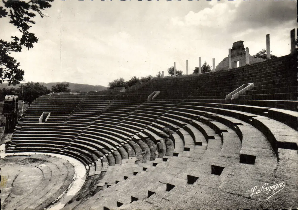 Vaison-la-Romaine — Das antike Theater — Die Sitzreihen — Edition La Cigogne - Vorderseite