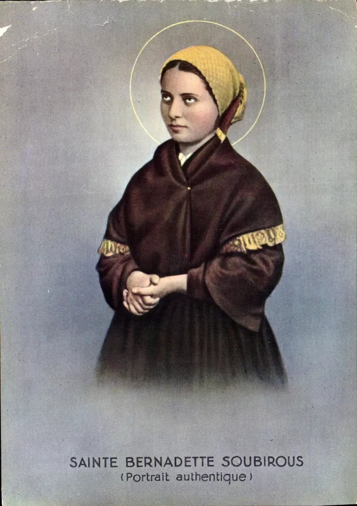 Heilige Bernadette Soubirous — Authentisches Portrait — Editions P. Chambon, Lourdes - Vorderseite