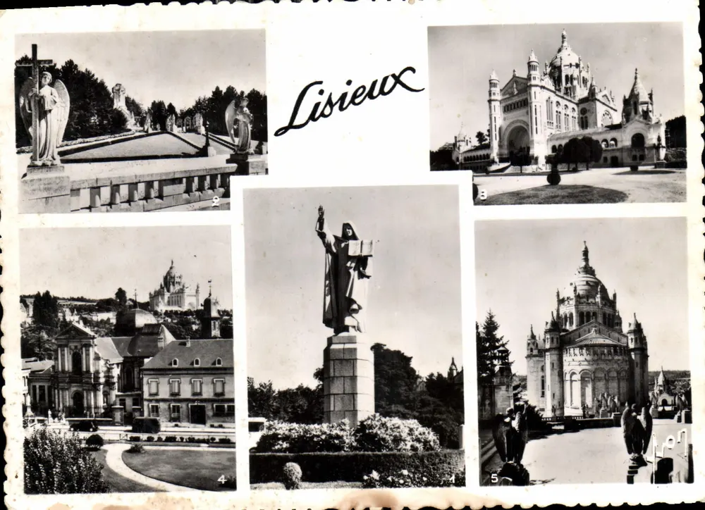 Lisieux — Colagem de 5 vistas — Editor não identificado - Frente