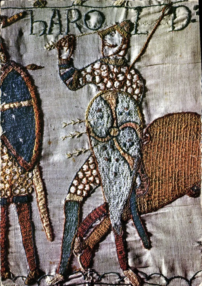 Der Tod von Harold — Bayeux-Tapisserie — Sammlung Mâcon - Vorderseite