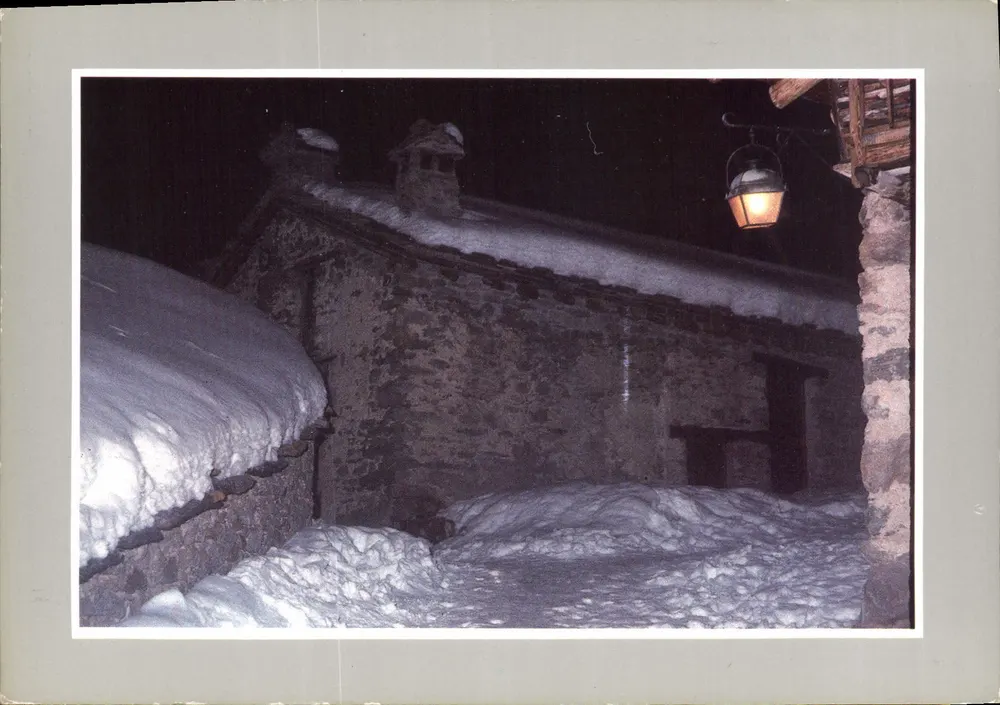 Zamrażony wieś w nocy — Radości śniegu — Fotografia Philippe VARRENES, n°8527 - Awers