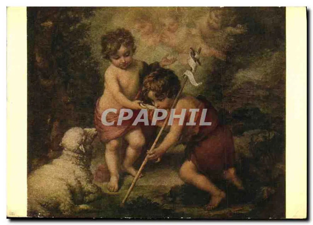 Jesus e São João Batista crianças — Merello (Bartolomé Esteban) (1616-1682) — Les Éditions Nord, Paris, Philito in Thaïpe - Frente