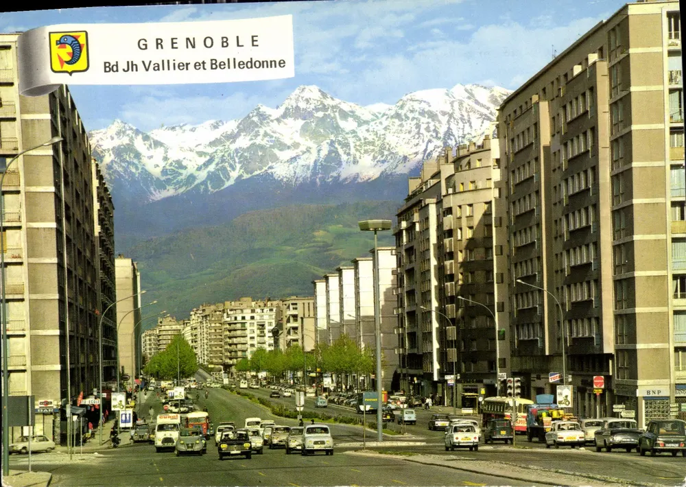Grenoble — Avenida Jh Vallier e Belledonne — Edições Grenoble SPADEM - Frente