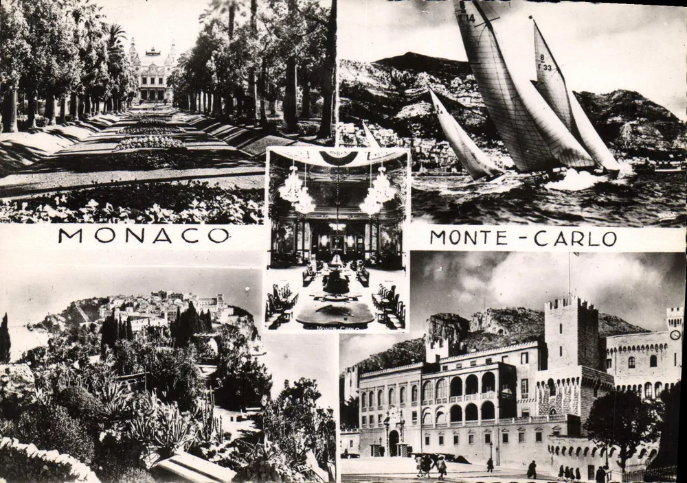 Mônaco — Monte-Carlo — Vista panorâmica e do Casino — Editor Les Éditions Mar, N° 2852 - Frente